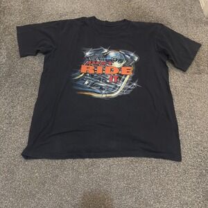 Vintage Harley Davidson Shirt Mens Large Black Just Ride It Kona Hawaii 90s Tee